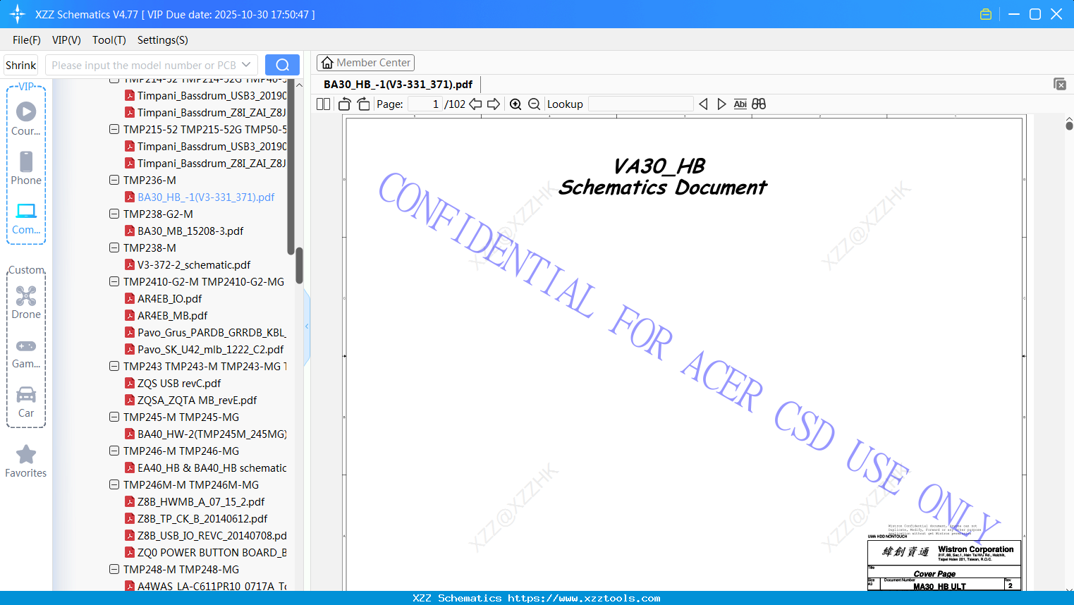 Laptop ACER BA30_HB_-1(V3-331_371)